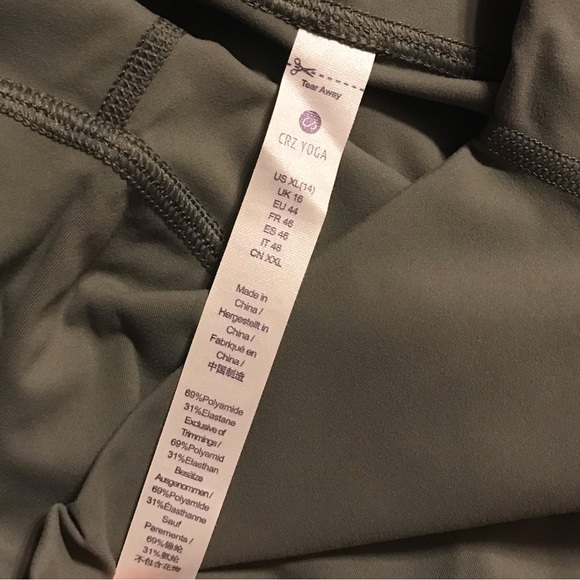 NWT CRZ YOGA High Waisted Tummy Control Leggings - Picture 11 of 16